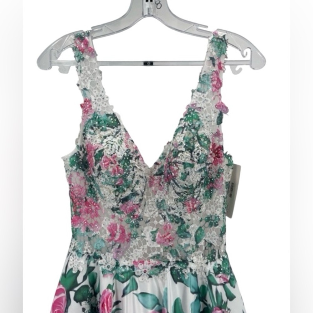 JVN by Jovani Floral Beaded Gown NWT - Picture 8 of 11